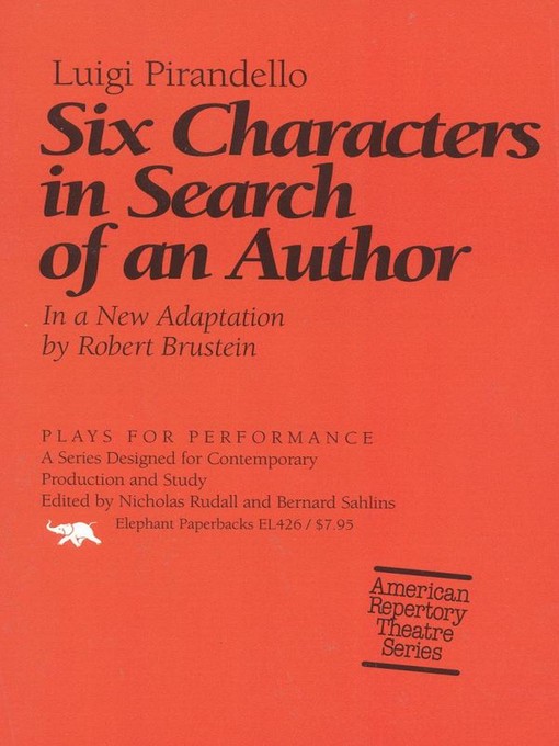 Six Characters in Search of an Author 책표지
